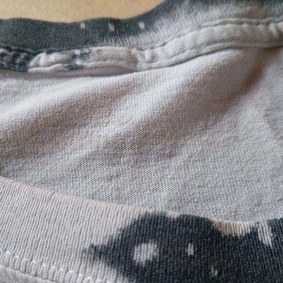 The Rolling Stones Crop Top Bleach Died T Shirt Size XXL Black & White Graphic - Picture 4 of 6